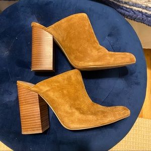 ‼️MOVING SALE - Must go - make an offer‼️ Suede tan mules heels